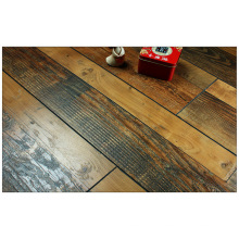 12.3mm Hand Scraped Walnut V-Grooved Laminate Floor